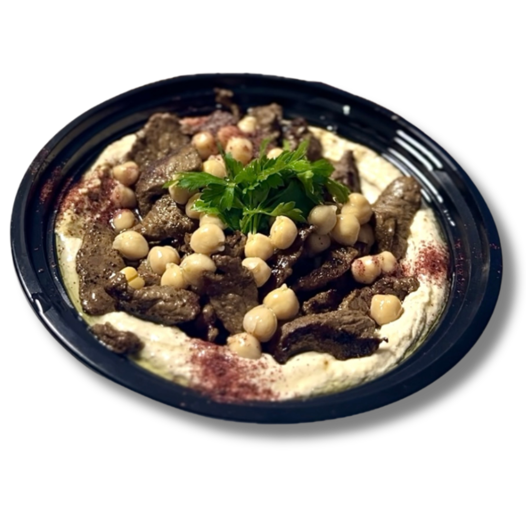 HUMMUS WITH BEEF